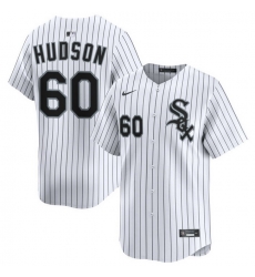 Men Chicago White Sox Nike Home Limited Jersey White Hudson Bryan 60
