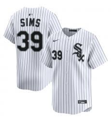 Men Chicago White Sox Nike Home Limited Jersey White Sims Lucas 39 Men Chicago White Sox Nike Home Limited Jersey White Sims Lucas 39
