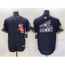 Men Chicago White Sox Team Big Logo Black Mexico Limited Stitched Jersey 003