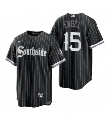 Men's White Sox Southside Adam Engel Black 2021 City Replica Jersey