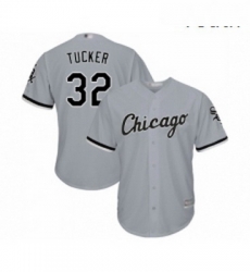 Youth Chicago White Sox 32 Preston Tucker Replica Grey Road Cool Base Baseball Jersey 