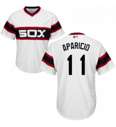 Youth Majestic Chicago White Sox 11 Luis Aparicio Replica White 2013 Alternate Home Cool Base MLB Jersey