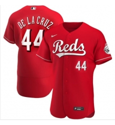 Men Cincinnati Reds 44 Elly De La Cruz Red Flex Base Stitched Baseball Jersey