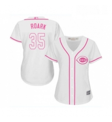 Womens Cincinnati Reds 35 Tanner Roark Replica Red Alternate Cool Base Baseball Jersey 