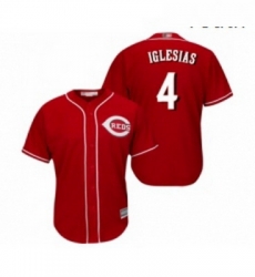 Youth Cincinnati Reds 4 Jose Iglesias Replica Red Alternate Cool Base Baseball Jersey 