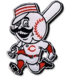 Youth Cincinnati Reds Running Man Patch Biaog