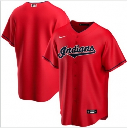 Men Cleveland Indians Nike Red Blank Jersey