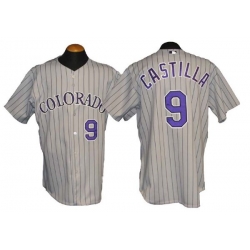 Men 2006 Vinny Castilla Colorado Rockies Game Stitched Jersey