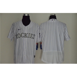 Rockies Blank White Flexbase Jersey