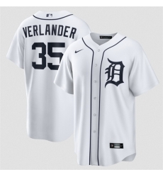 Men Detroit Tigers  35 Justin Verlander White 2026 Cool Base Stitched Baseball Jersey