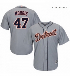 Youth Majestic Detroit Tigers 47 Jack Morris Authentic Grey Road Cool Base MLB Jersey 