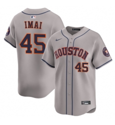 Men Houston Astros Tatsuya Imai #45 Gray Cool Base Stitched Home Jersey Men Houston Astros Tatsuya Imai #45 Gray Cool Base Stitched Home Jersey
