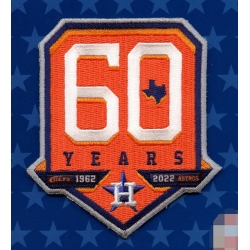 2022 Houston Astros 60th Anniversary Jersey Sleeve Patch Biaog