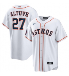 Youth Houston Astros 27 Jose Altuve White 2022 World Series Champions Home Stitched BaseballJersey