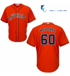 Youth Majestic Houston Astros 60 Dallas Keuchel Authentic Orange Alternate Cool Base MLB Jersey