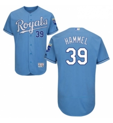 Mens Majestic Kansas City Royals 39 Jason Hammel Light Blue Flexbase Authentic Collection MLB Jersey