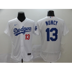 Dodgers 13 Max Muncy White 2020 Nike Flexbase Jersey