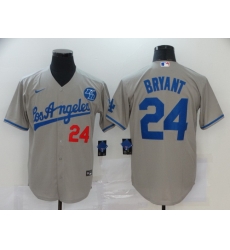 Dodgers 24 Kobe Bryant Gray 2020 Nike KB Cool Base Jersey