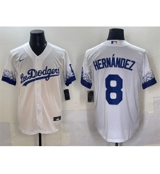 Men Los Angeles Dodgers 8 Enrique Hernandez White City Connect Cool Base Stitched Jersey Men Los Angeles Dodgers 8 Enrique Hernandez White City Connect Cool Base Stitched Jersey