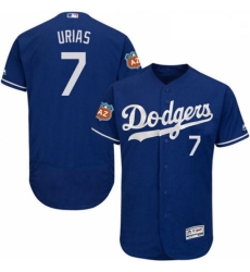 Mens Majestic Los Angeles Dodgers 7 Julio Urias Royal Blue Flexbase Authentic Collection MLB Jersey