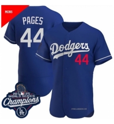 Toddler Los Angeles Dodgers 44 Andy Pages Cool Base 2025 World Champions Stitched Baseball Jersey Blue