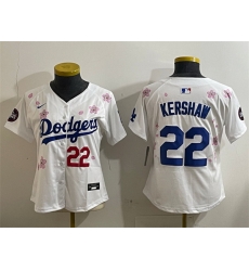 Youth Los Angeles Dodgers 22 Clayton Kershaw White 2025 Tokyo Series Limited Stitched Baseball Jersey Youth Los Angeles Dodgers 22 Clayton Kershaw White 2025 Tokyo Series Limited Stitched Baseball Jersey