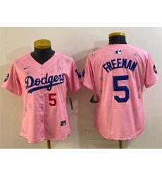 Youth Los Angeles Dodgers 5 Freddie Freeman Pink 2025 Tokyo Series Limited Stitched Baseball Jersey Youth Los Angeles Dodgers 5 Freddie Freeman Pink 2025 Tokyo Series Limited Stitched Baseball Jersey