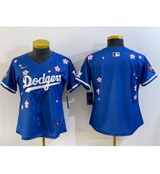 Youth Los Angeles Dodgers Blank Royal 2025 Tokyo Series Limited Stitched Baseball Jersey