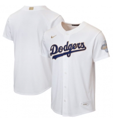 Youth Los Angeles Dodgers Nike White 2026 Gold Collection Home Replica Jersey Youth Los Angeles Dodgers Nike White 2026 Gold Collection Home Replica Jersey