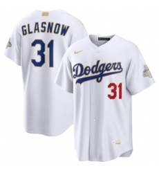 Youth Los Angeles Dodgers Tyler Glasnow Nike White 2026 Gold Collection Stadium Jersey Youth Los Angeles Dodgers Tyler Glasnow Nike White 2026 Gold Collection Stadium Jersey