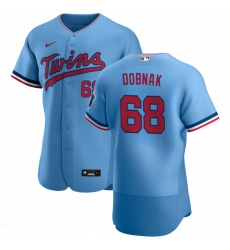 Men Minnesota Twins 68 Randy Dobnak Men Nike Light Blue Alternate 2020 Flex Base Team MLB Jersey