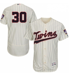 Mens Majestic Minnesota Twins 30 Kennys Vargas Authentic Cream Alternate Flex Base Authentic Collection MLB Jersey