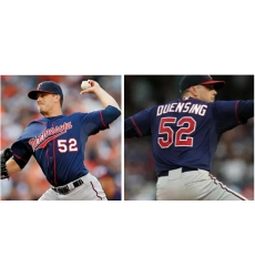 Minnesota Twins Brian Duensing#52 Blue Stitched Jersey