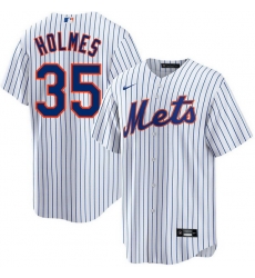 Men New York Mets Clay Holmes 35 White Flex Base Stitched Jersey