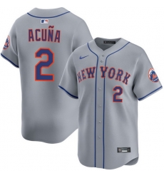 Men New York Mets Nike Luisangel Acuna #2 Home Stitched Player Jersey