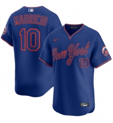 Men Ronny Mauricio New York Mets #10 Alternate Royal 2025 Limited Jersey