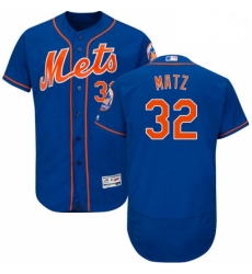 Mens Majestic New York Mets 32 Steven Matz Royal Blue Alternate Flex Base Authentic Collection MLB Jersey