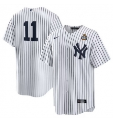 Men New York Yankees 11 Anthony Volpe White 2024 World Series Cool Base Stitched Baseball Jersey