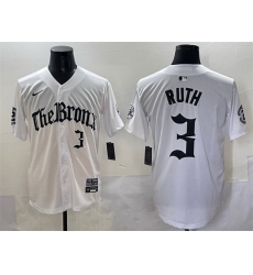 Men New York Yankees 3 Babe Ruth White 27Gothic Legacy Edition 27 Vapor Premier Limited Stitched Baseball Jersey Men New York Yankees 3 Babe Ruth White 27Gothic Legacy Edition 27 Vapor Premier Limited Stitched Baseball Jersey