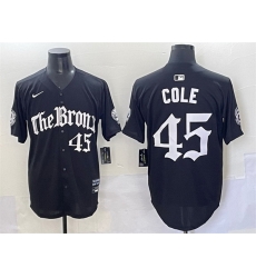 Men New York Yankees 45 Gerrit Cole Black 27Gothic Legacy Edition 27 Vapor Premier Limited Stitched Baseball Jersey Men New York Yankees 45 Gerrit Cole Black 27Gothic Legacy Edition 27 Vapor Premier Limited Stitched Baseball Jersey