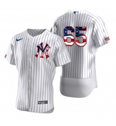 Men New York Yankees 65 James Paxton Men Nike White Fluttering USA Flag Limited Edition Flex Base MLB Jersey