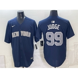 Men New York Yankees  99 Aaron Judge Navy Limited Stitched Baseball Jerseys