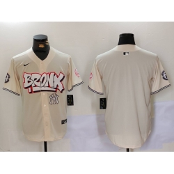 Men New York Yankees Blank The Bronx Graffiti V2 Vapor Limited Stitched Baseball Jersey 3 417