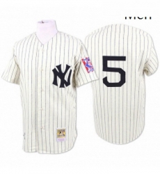 Mens Mitchell and Ness 1939 New York Yankees 5 Joe DiMaggio Replica White Throwback MLB Jersey