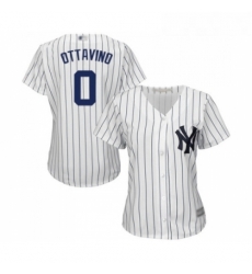 Womens New York Yankees 0 Adam Ottavino Authentic White Home Baseball Jersey 