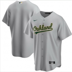 Men Oakland Athletics Nike Gray Blank Jersey