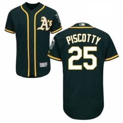 Mens Majestic Oakland Athletics 25 Stephen Piscotty Green Alternate Flex Base Authentic Collection MLB Jersey