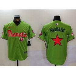 Men Philadelphia Phillies Phanatic Green Cool Base Stitched Jersey 3