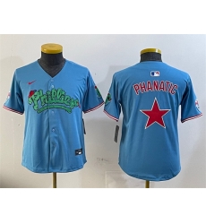 Youth Philadelphia Phillies Light Blue Phanatic Limited Stitched Jersey Youth Philadelphia Phillies Light Blue Phanatic Limited Stitched Jersey