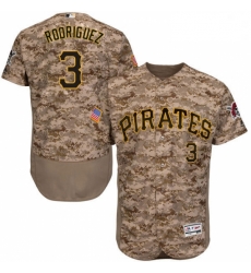 Mens Majestic Pittsburgh Pirates 3 Sean Rodriguez Camo Flexbase Authentic Collection MLB Jersey